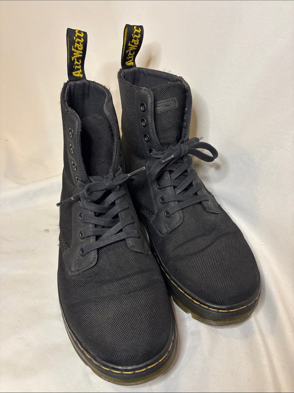 Dr. Martens Combs Boots Size EU 42 Mens 9 or Women's 10 Black - Picture 3 of 8
